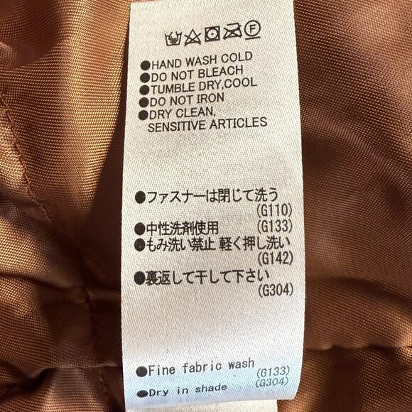 Moussy Puffer Jacket Detachable Hood Insulated Terracotta Free/ One Size - Picture 13 of 15